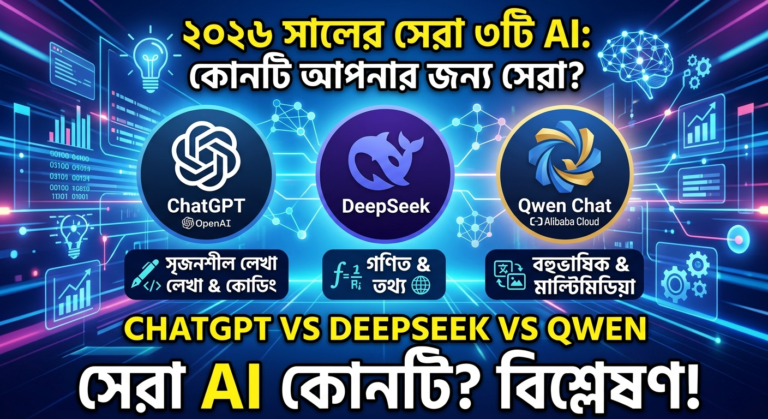 ChatGPT vs DeepSeek vs Qwen Chat AI এর মধ্যে কোনটি সবচেয়ে ভালো
