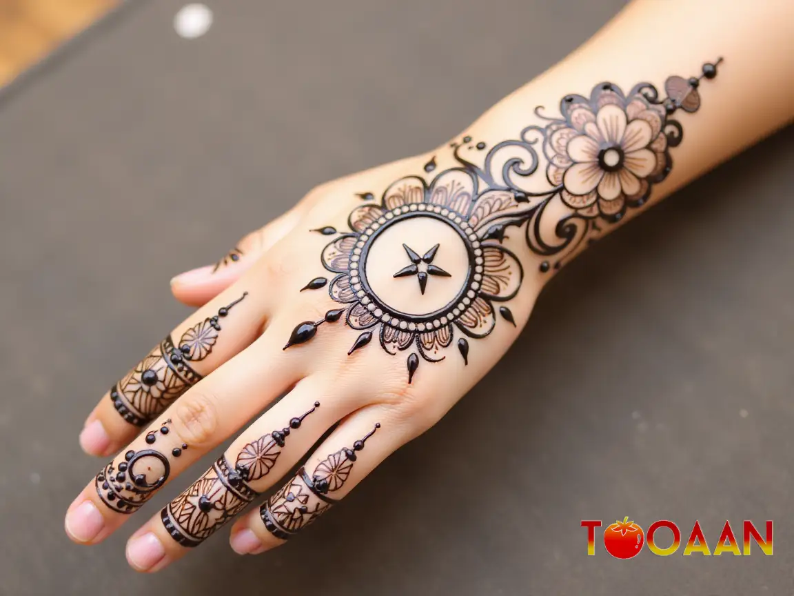 Beautiful Arabic Mehndi Design