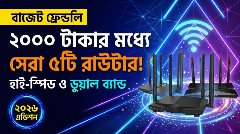২০০০ টাকার মধ্যে রাউটার ২০২৫ - দ্রুত গতির ওয়াইফাই পাবেন যে রাউটার থেকে
