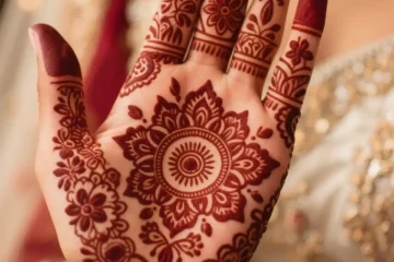 হাতের তালুতে মেহেদী ডিজাইন