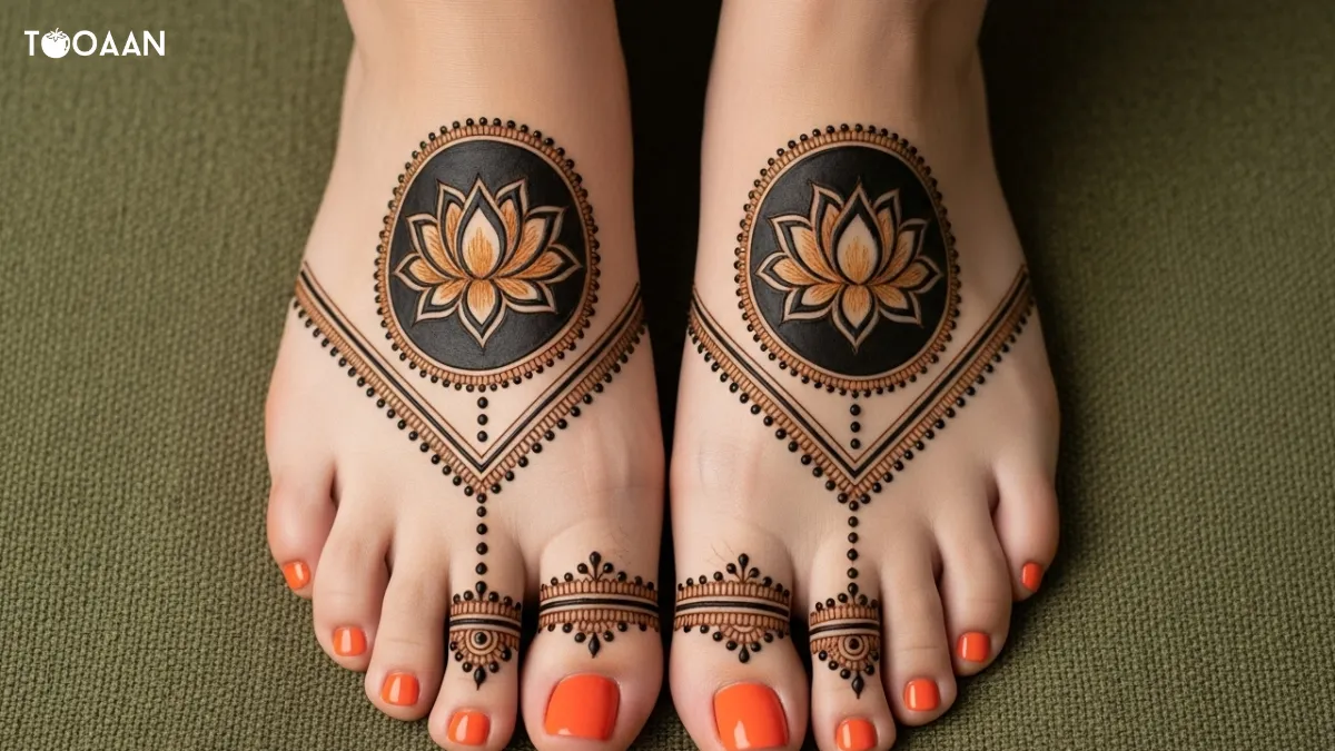 ১০+ পায়ের মেহেদী ডিজাইন ২০২৫ পিক সিম্পল - Mehndi design in foot 2025